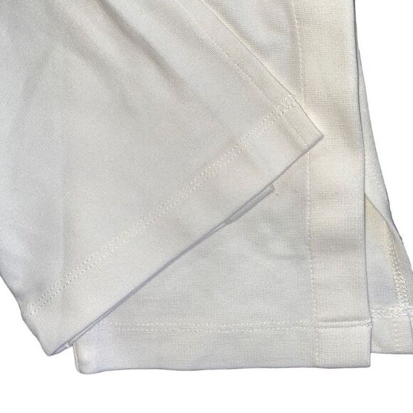 Forever 21 Y2K Cream Long Leggings Vanilla Ankle Slit Bootcut Small 26x30 - Picture 3 of 8